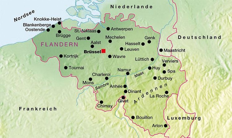 Zájezd Royal Astor *** - Belgie / Oostende - Mapa