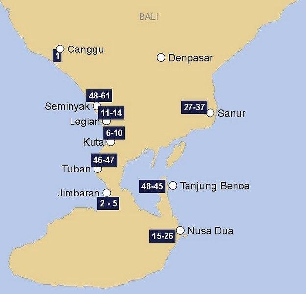 Zájezd Maca Villas and Spa ***** - Bali / Seminyak - Mapa