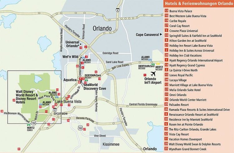 Zájezd Hilton Garden Inn Orlando at SeaWorld *** - Florida - Orlando / Orlando - Mapa