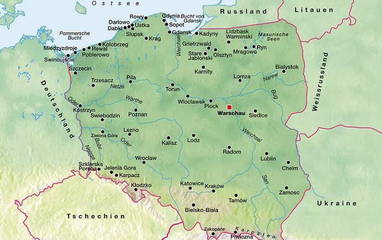 Zájezd Senator Kurhaus ** - Baltské pobřeží / Svinoústí - Mapa