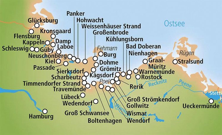 Zájezd Alter Speicher ***+ - Šlesvicko-Holštýnsko / Lübeck - Mapa