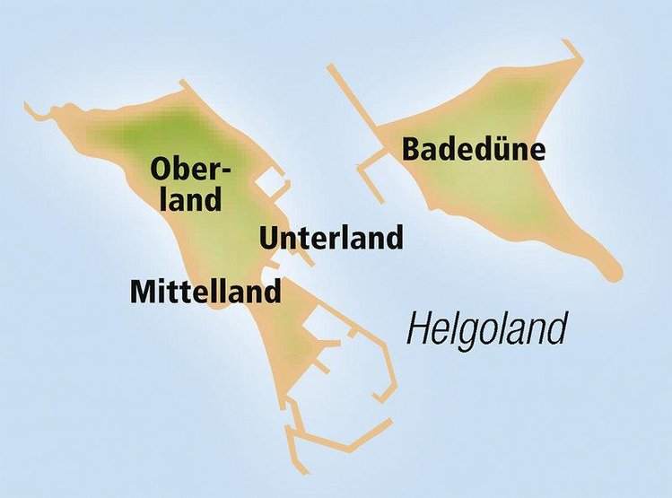 Zájezd Rickmers Insul **** - Severomořské ostrovy / Helgoland - Mapa
