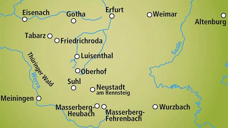 Zájezd Schlundhaus &Rauten *** - Durynsko / Meiningen - Mapa