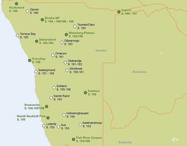 Zájezd Haus Sonneneck *** - Namibie / Windhoek - Mapa
