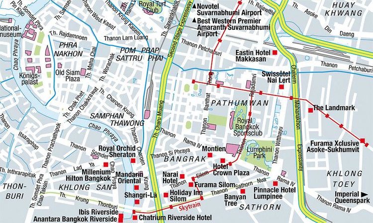 Zájezd FuramaXclusive Sathorn **** - Bangkok a okolí / Bangkok - Mapa