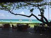 pohled z restaurace na pláži