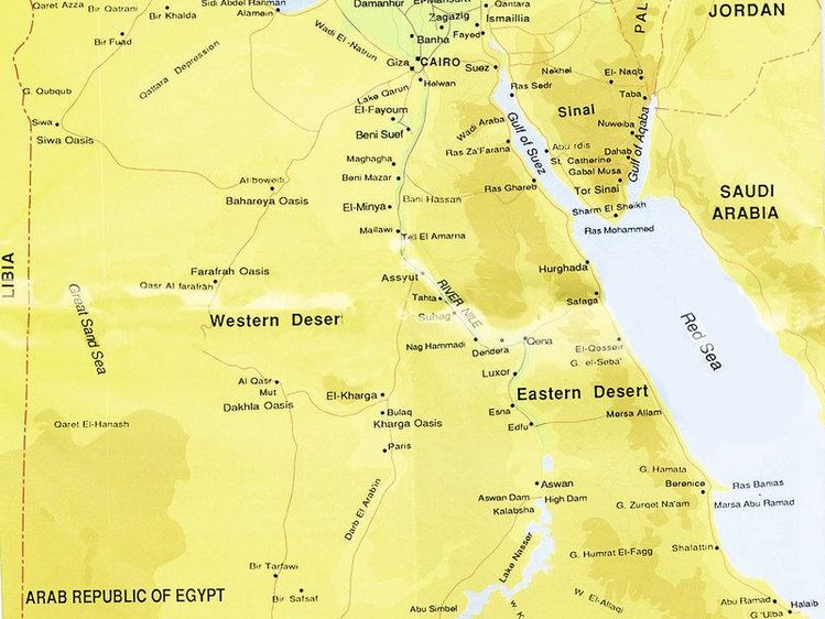 Zájezd ´Ramses´ mit Ms Gise  - Luxor, Lybijská poušť a Asuán / Luxor - Mapa