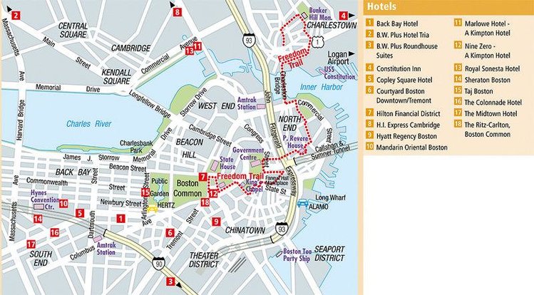 Zájezd Holiday Inn Express & Suites Boston - Cambridge *** - Massachusetts / Boston - Mapa