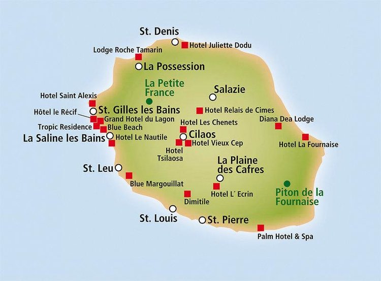 Zájezd L'Ecrin ** - Réunion / Plaine des Cafres - Mapa