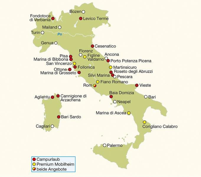 Zájezd Camping Grande Italia **** - Benátsko / Sottomarina - Mapa