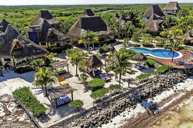 Zájezd Villas Flamingos Holbox **** - Yucatan / Isla Holbox - Letecký snímek