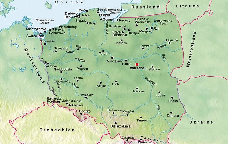 Zájezd Zamek Ryn **** - Varmijsko-mazurské vojvodství / Ryn - Mapa