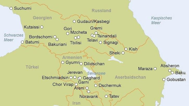 Zájezd Villa Mtiebi *** - Georgia - Tbilisi / Tiflis - Mapa